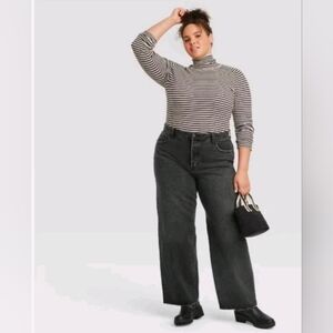 Universal Thread Women's Mid-Rise 90's Baggy Jeans  Non-Stretch Straight Leg